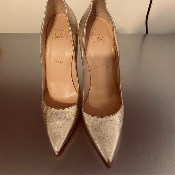 christian louboutin heels gold - Picture 3 of 7